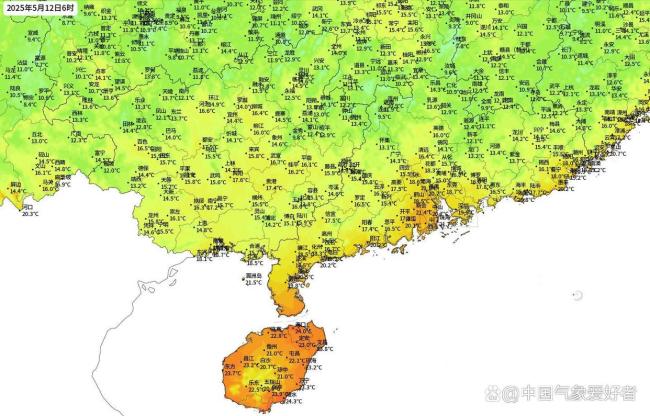 华南罕见五月跌破10℃ 大范围炎热已启动
