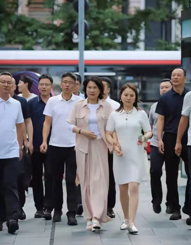 网友在成都街头偶遇董明珠 引发热议