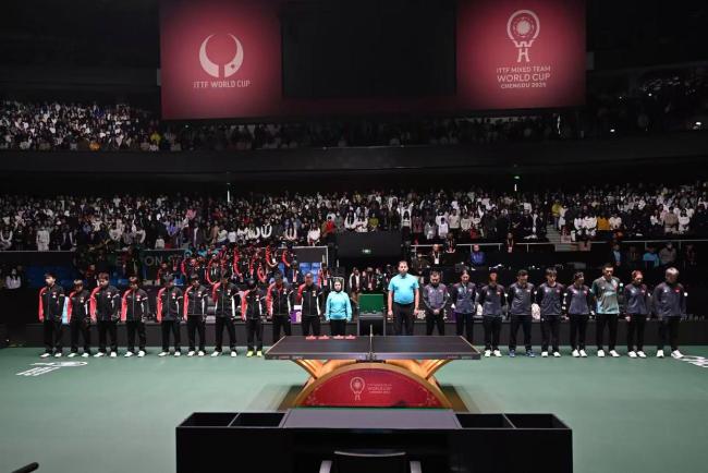 国际乒联混团世界杯日报赛程：莎头小石头全胜，蒯曼丢1局，中日均8-1