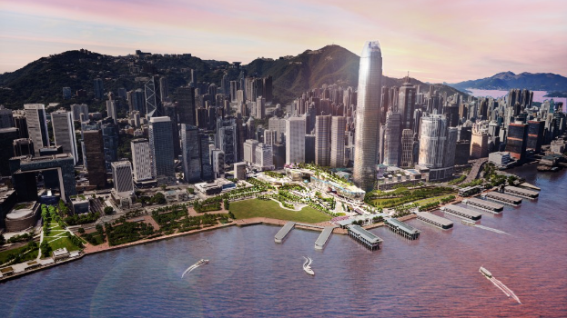 中环新海滨旗舰项目总楼面面积逾160万平方呎,预计第一期于2026年第四季及第二期于2032年第四季分别建成。 中环新海滨旗舰项目总楼面面积逾160万平方呎,预计第一期于2026年第四季及第二期于2032年第四季分别建成。