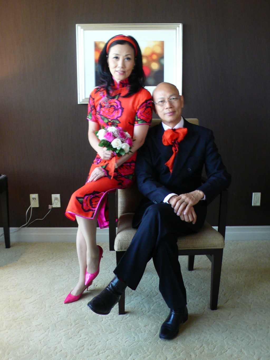 汪明荃与罗家英于2009年美国拉斯维加斯注册结婚。 汪明荃与罗家英于2009年美国拉斯维加斯注册结婚。