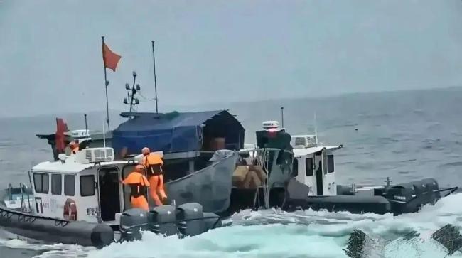 台“海巡署”英文喊话 海警中文回击