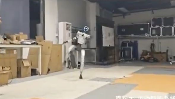 中国机器人鲤鱼打挺震惊外国网友
