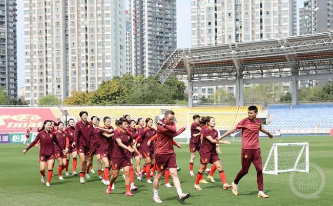 中国女足备战永川国际女足锦标赛