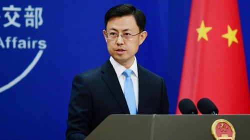 外交部发言人郭嘉昆。 外交部发言人郭嘉昆。