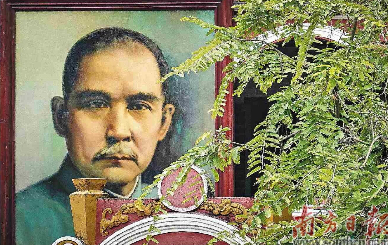  孙中山故居前的酸子树郁郁葱葱。李姗恒 摄