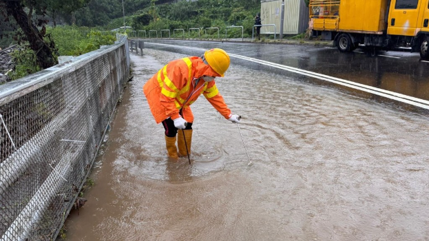 上周六暴雨期间确认5宗严重水浸