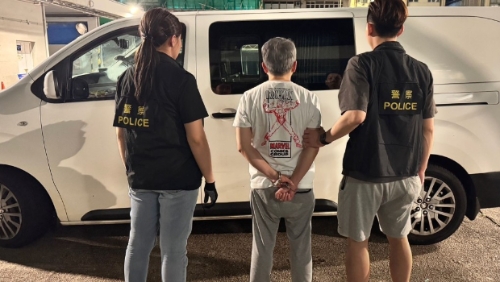 旺角贩毒中年汉被捕 旺角贩毒中年汉被捕