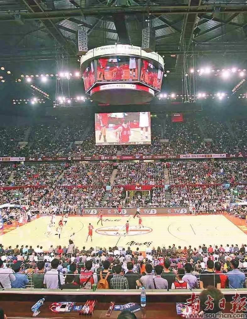 NBA中国赛（深圳站）现场。