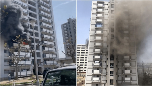 日本大阪府14层“公屋”火灾 日本大阪府14层“公屋”火灾