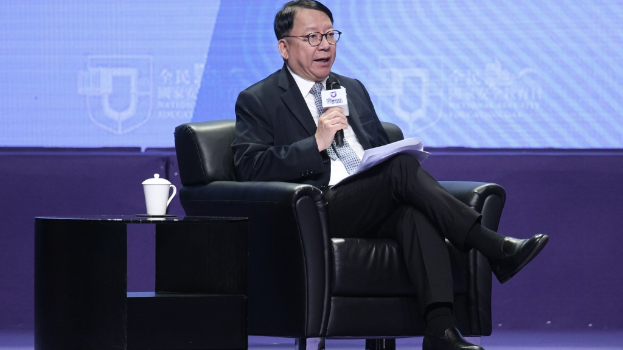 陳國基表示，軟對抗會加強社會的內耗。陳浩元攝