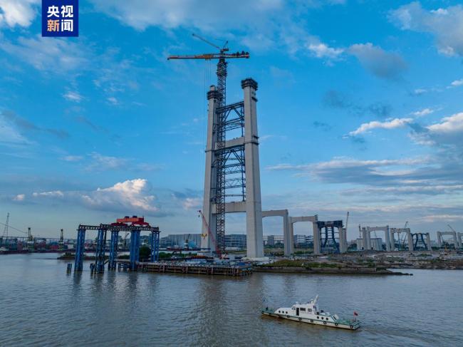 狮子洋通道建设进度更新 狮子洋大桥高度突破200米
