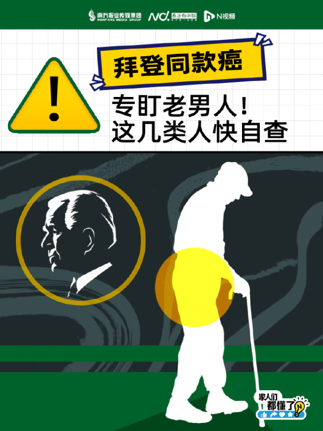 拜登同款癌症专盯老男人！8招预防前列腺癌