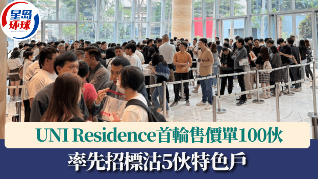 UNI Residence首轮售价单100伙