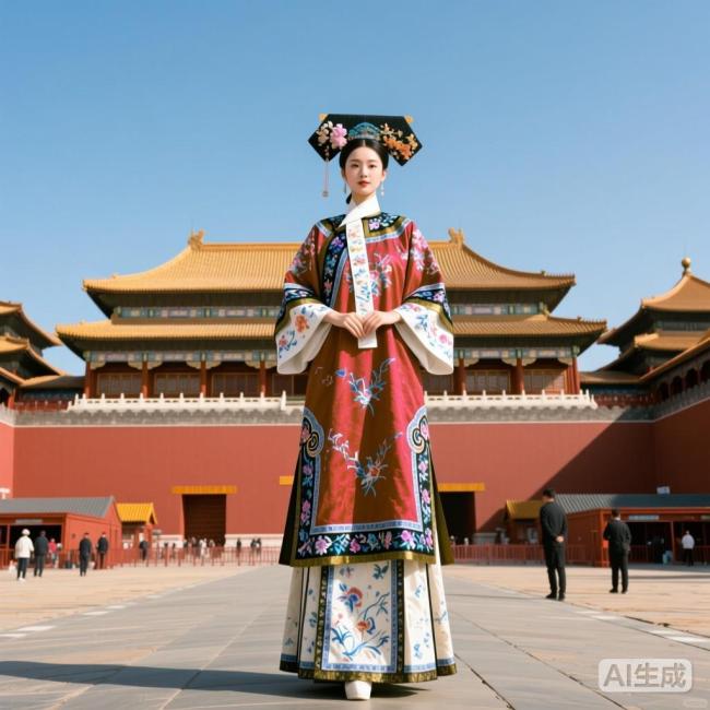 身高两米女生穿明制汉服去故宫引围观