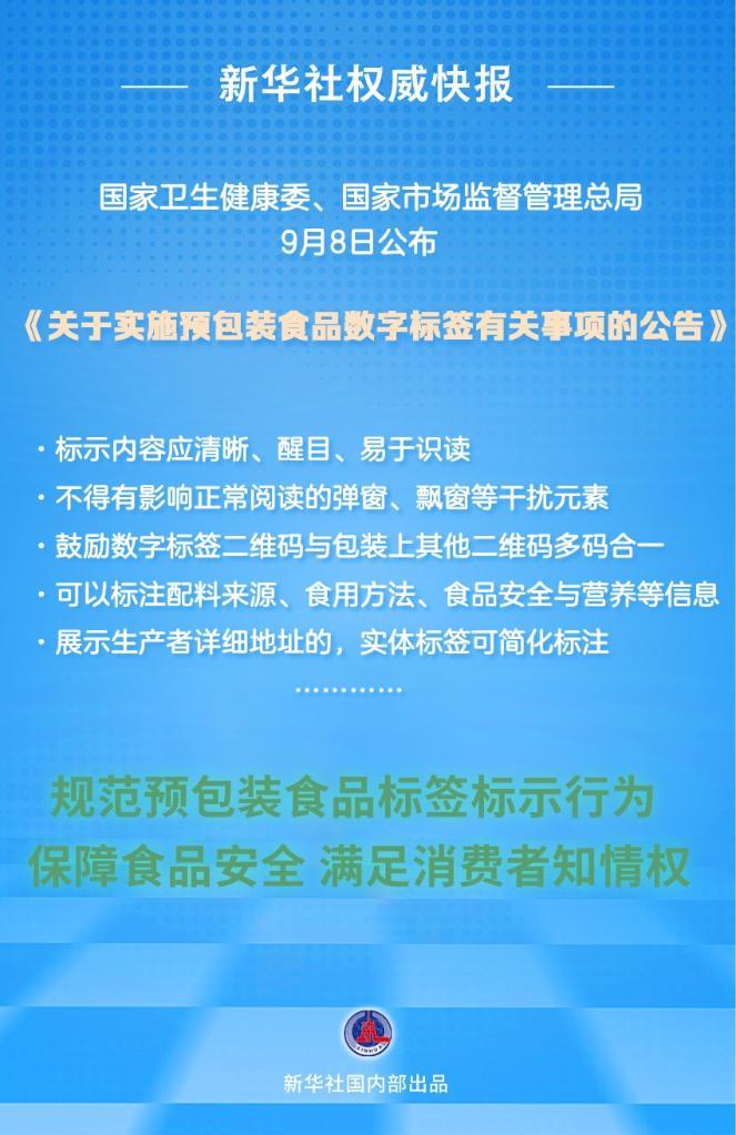 新华鲜报丨“码”上可知!我国推广数字标签助力食品安全监管