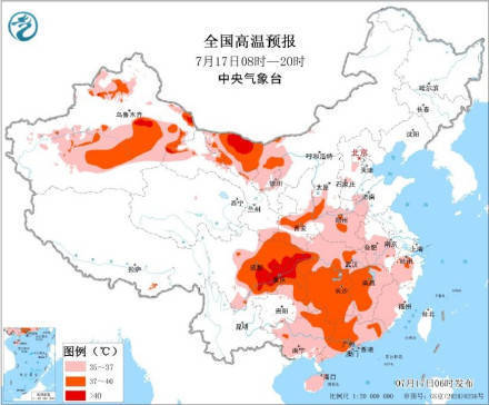 21日起中东部高温将明显缓解