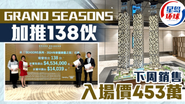 GRAND SEASONS加推138伙 GRAND SEASONS加推138伙