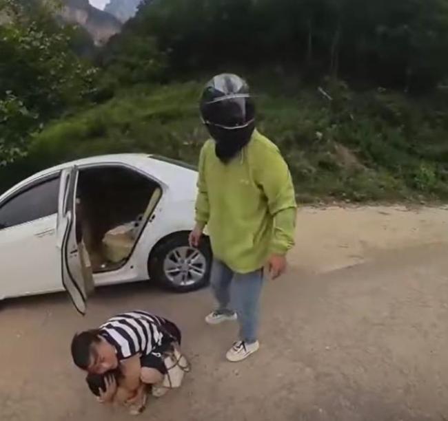 6名游客被人头蜂追着咬 路人相救
