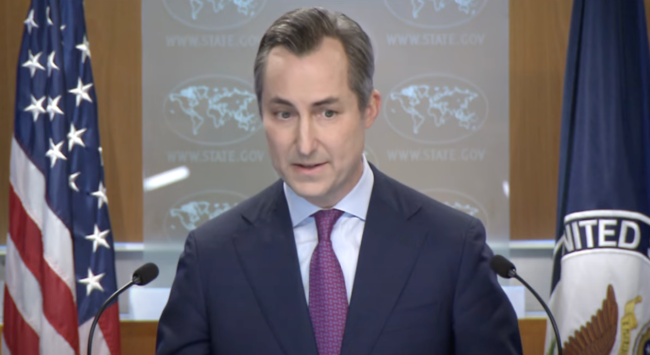 美国国务院前发言人马修·米勒公开表示:以色列方面在加沙地带犯下了战争罪