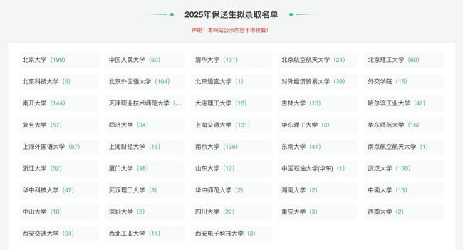 四川28人拟保送清华北大