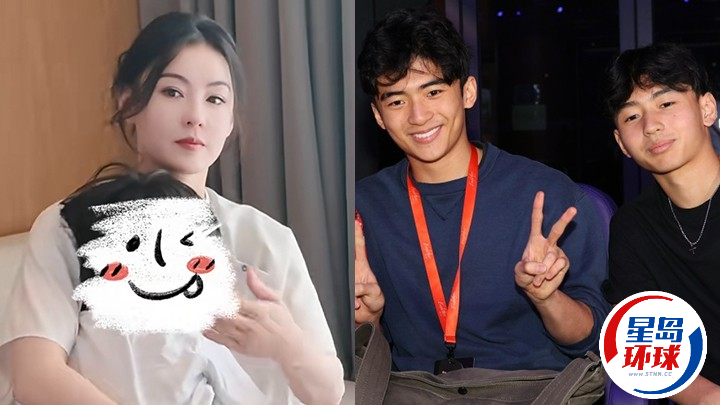 张栢芝曝光大量三名儿子生活片