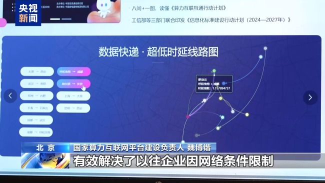 告别 背硬盘 !我国上线50余条算力 数据快递 线路