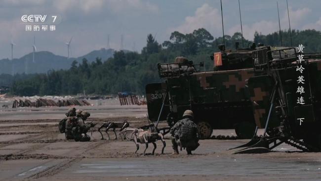 解放军首次展示机器狼冲滩有何意味