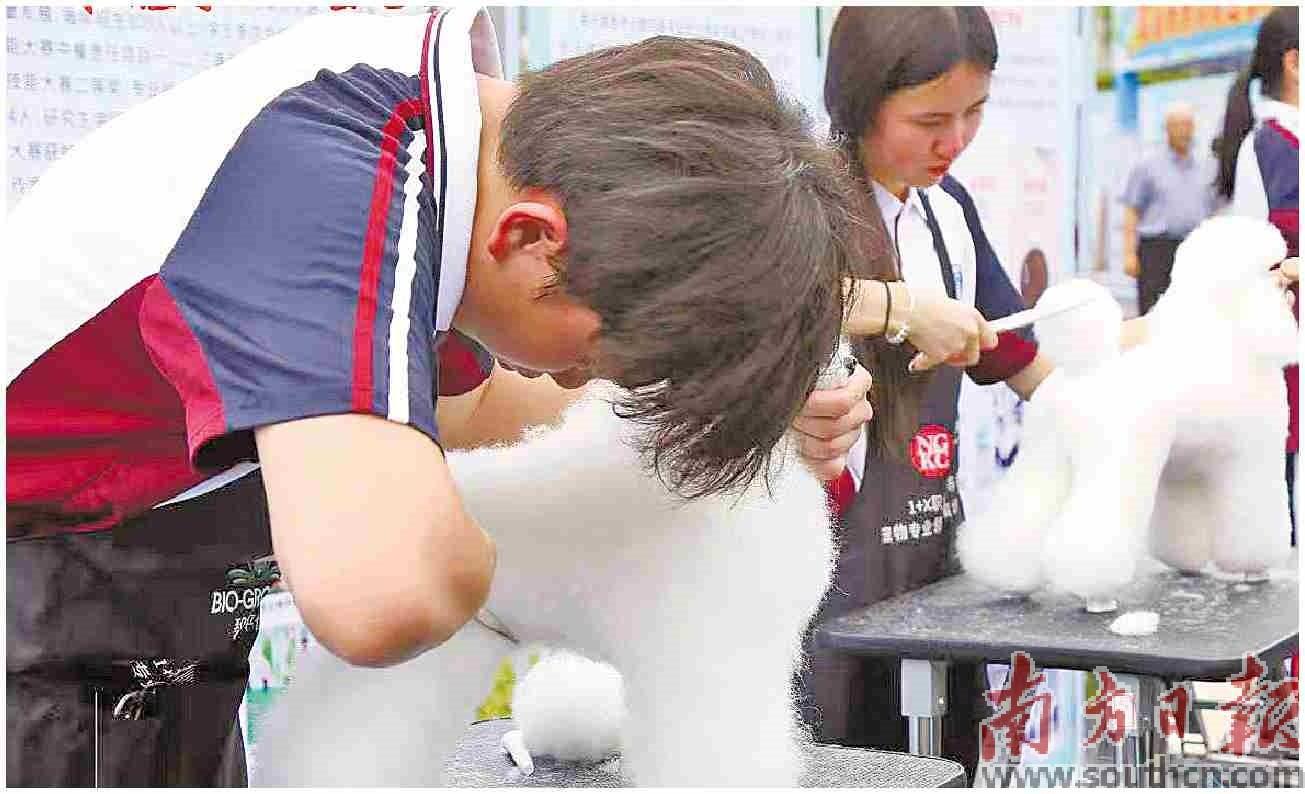 学生在现场展示学习成果。受访者供图