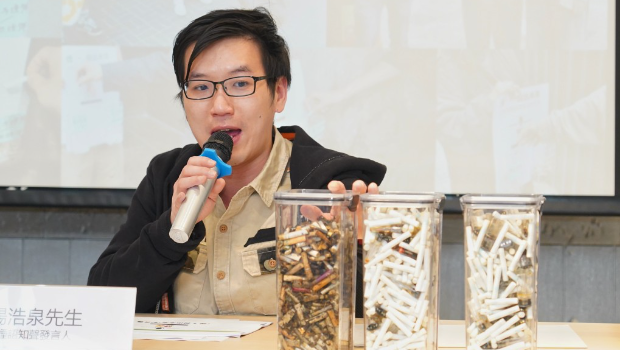 “烟语知声”发言人杨浩泉表示,仍有旅客未知把电子烟带到香港属违法。 “烟语知声”发言人杨浩泉表示,仍有旅客未知把电子烟带到香港属违法。