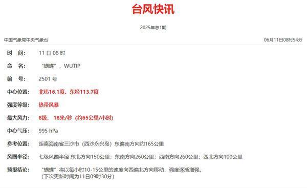 “蝴蝶”来了！今年第1号台风已生成