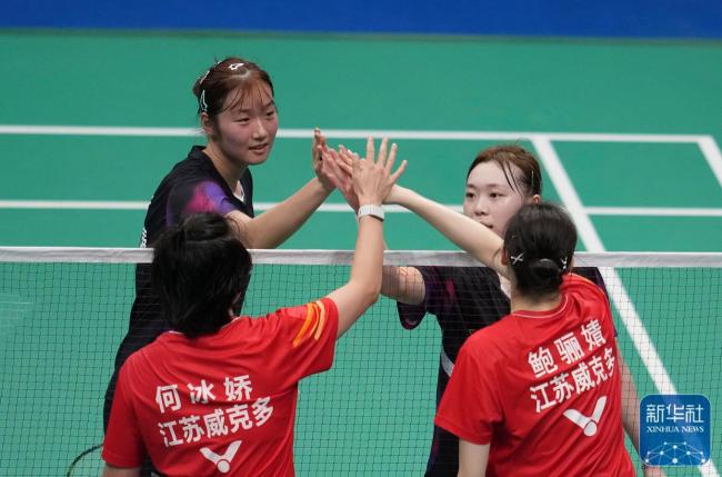 浙江队夺得羽毛球女子团体冠军