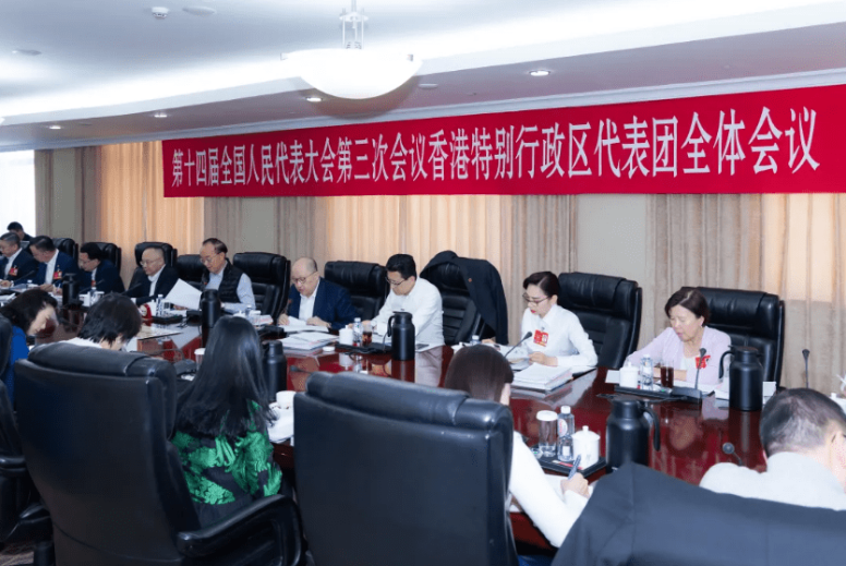 今日十四届全国人大三次会议香港代表团举行全体会议。中联办公众号