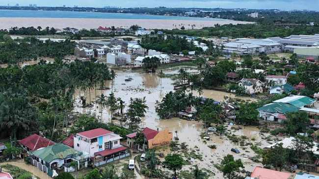 航拍菲律宾台风“海鸥”受灾情况