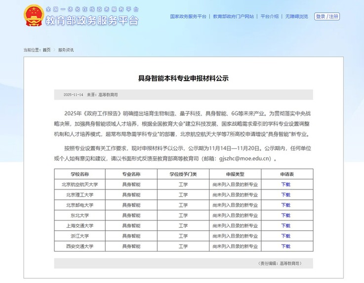 新专业来了！各大高校争相开设的“具身智能”到底是什么？