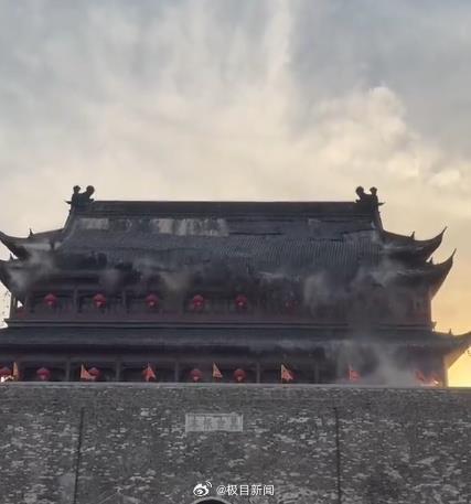 文旅局回应明中都鼓楼瓦片脱落