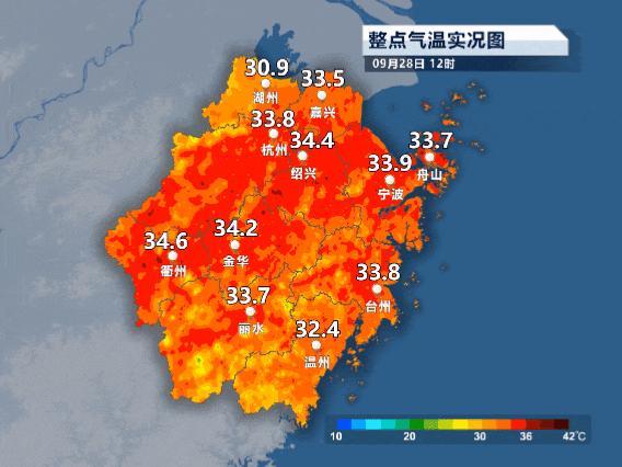 36度！浙江多地高温持续，国庆中秋天气变化有点大