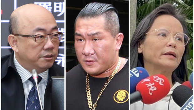 左起为前“立委”郭正亮、“馆长”陈之汉和北一女中教师区桂芝。 左起为前“立委”郭正亮、“馆长”陈之汉和北一女中教师区桂芝。