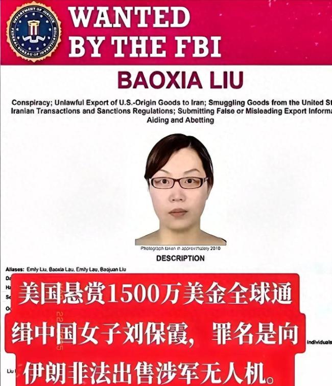 FBI为啥悬赏1500万美元通缉中国大姐
