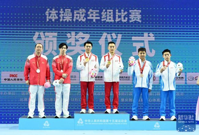 肖若腾获十五运会体操男子全能冠军