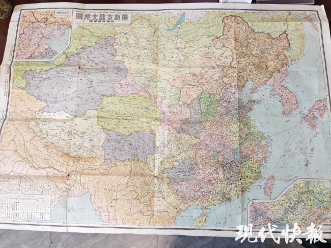 日本旧地图将台湾朝鲜半岛纳入版图：日军侵华的又一罪证
