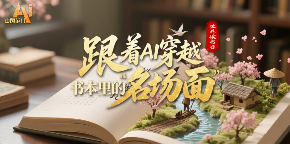 声动中国|世界读书日,跟着AI穿越书本里的“名场面” 声动中国|世界读书日,跟着AI穿越书本里的“名场面”