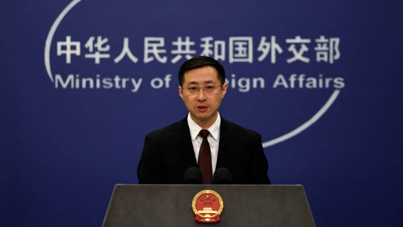 外交部发言人林剑。路透社.jpg