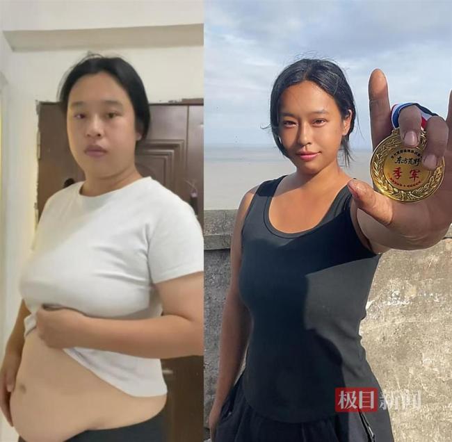 女孩参加海岛求生35天减28斤