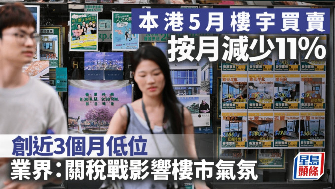 香港楼宇买卖按月减11% 香港楼宇买卖按月减11%