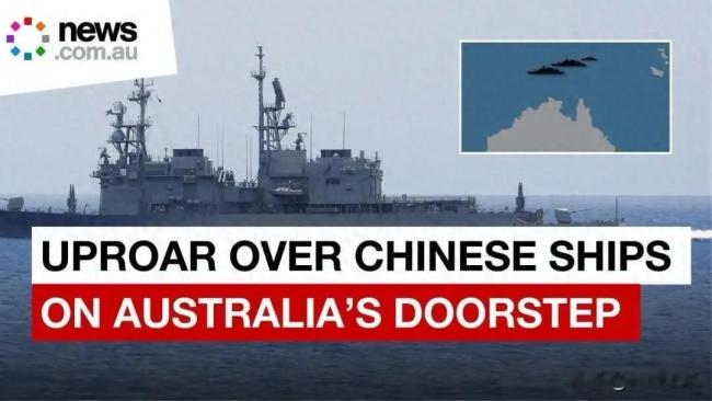 055大驱现身澳大利亚近海,距悉尼仅150海里!