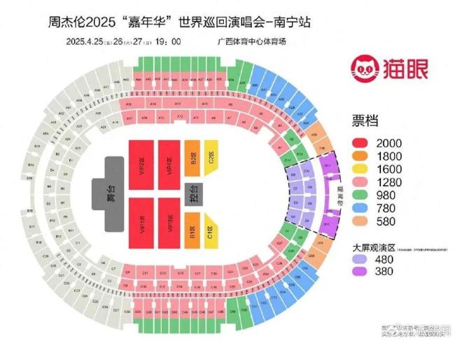 周杰伦武汉演唱会第一排被炒到23000元
