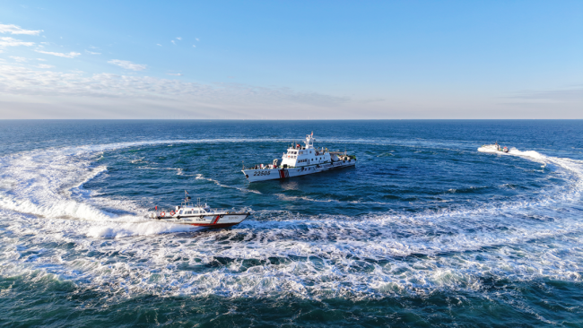各地海警机构于寒冬锤炼硬功！