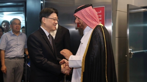 李家超率团访卡塔尔及科威特。李家超Facebook图片