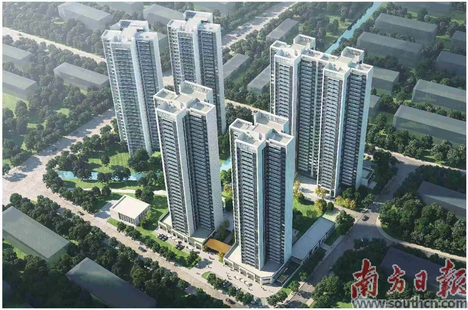 双沙城市更新项目复建17#19#地块效果图。受访者供图